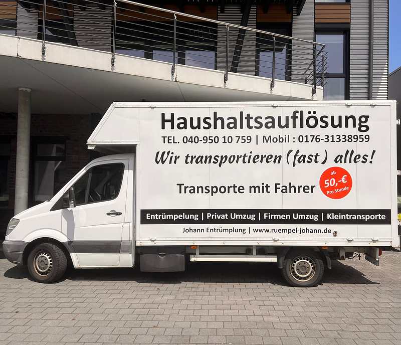 Johann Entr&uuml;mpelung Transporter f&uuml;r Haushaltsaufl&ouml;sung und Umzug in Hamburg